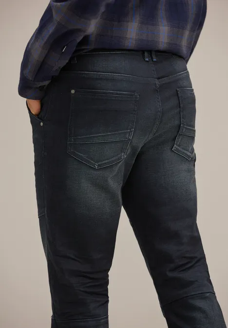 Regular Fit Jeans dark blue coated