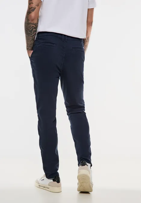 Washed Chino dark dust blue