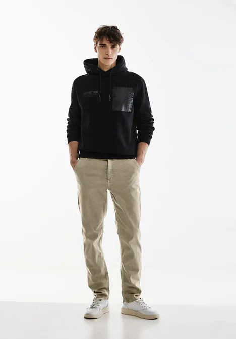 Pantalon coupe droite casual beige