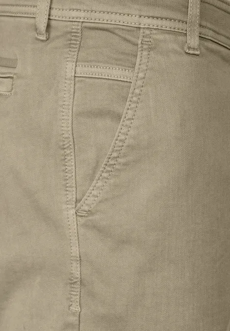 Pantalon coupe droite casual beige
