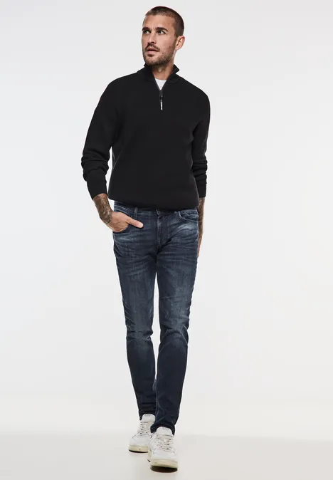 Jean coupe skinny dark blue wash