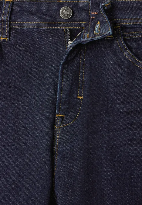 Slim fit jeans dark blue rinsed wash