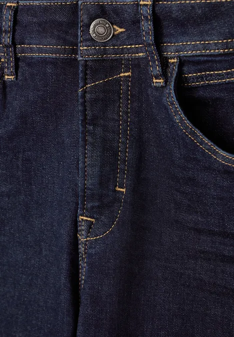 Slim fit jeans dark blue rinsed wash