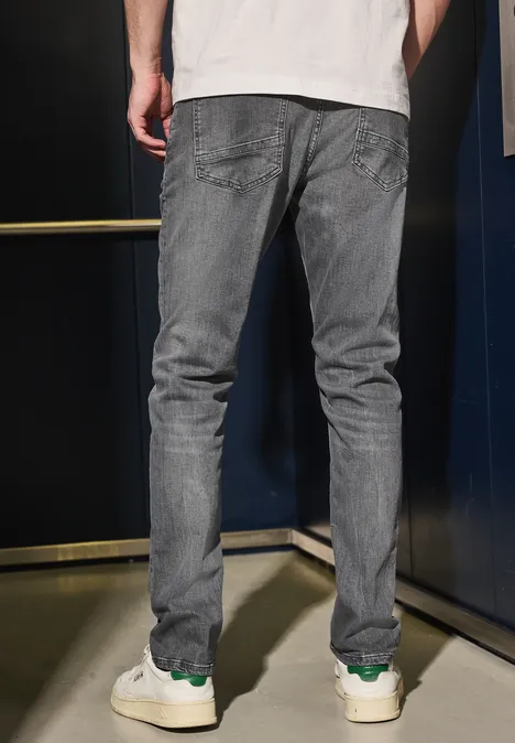 Graue Regular Fit Jeans mid grey wash