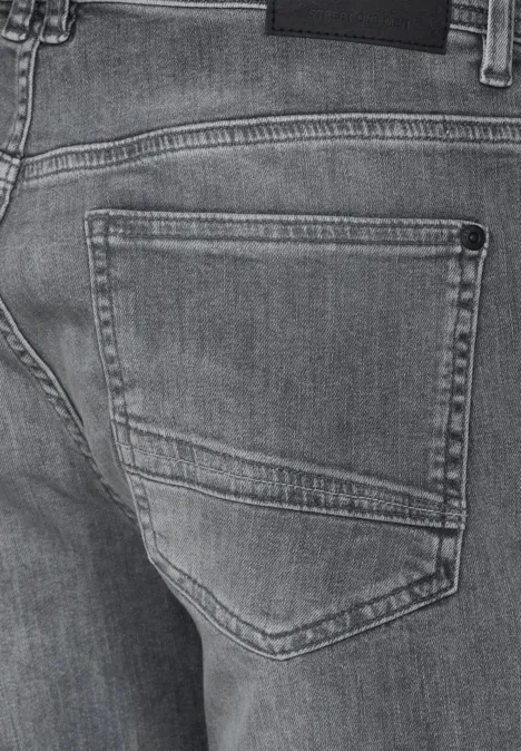 Graue Regular Fit Jeans mid grey wash