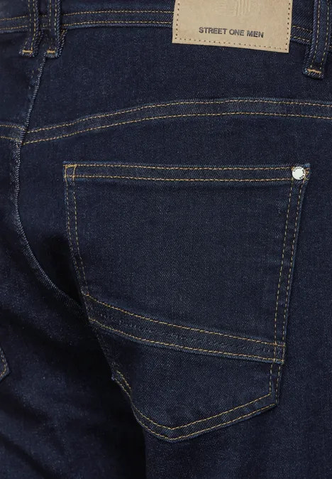 Regular Fit Jeans dark blue rinsed wash