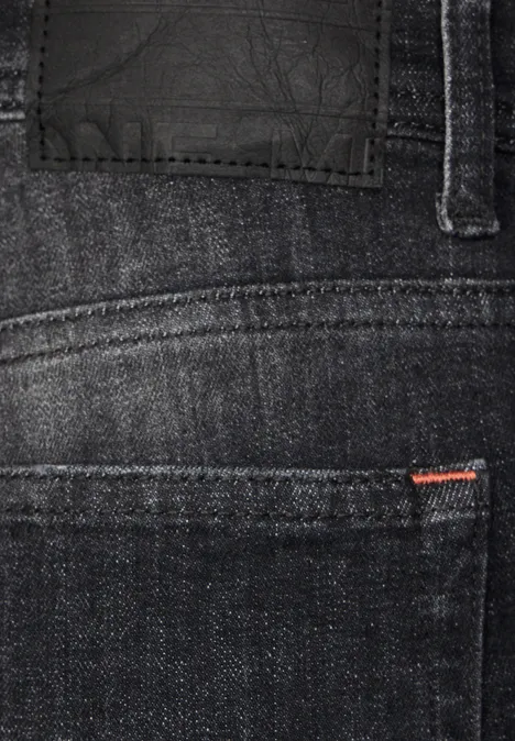 Spodenki z elastycznego jeansu black random wash