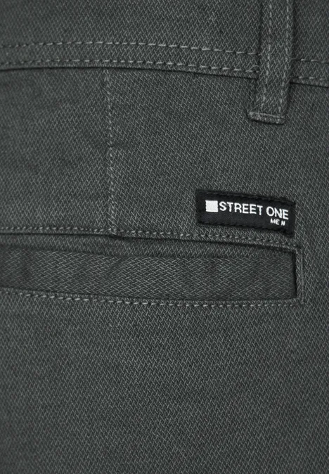 Komfortable Struktur Chino dusty urban green