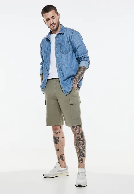 Stretch Twill Cargo Shorts sea stone grey Stretch Twill Cargo Shorts sea stone grey