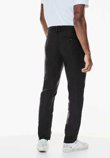 Leinenhose Black
