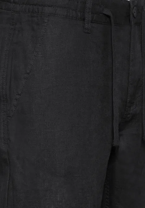 Leinenhose Black