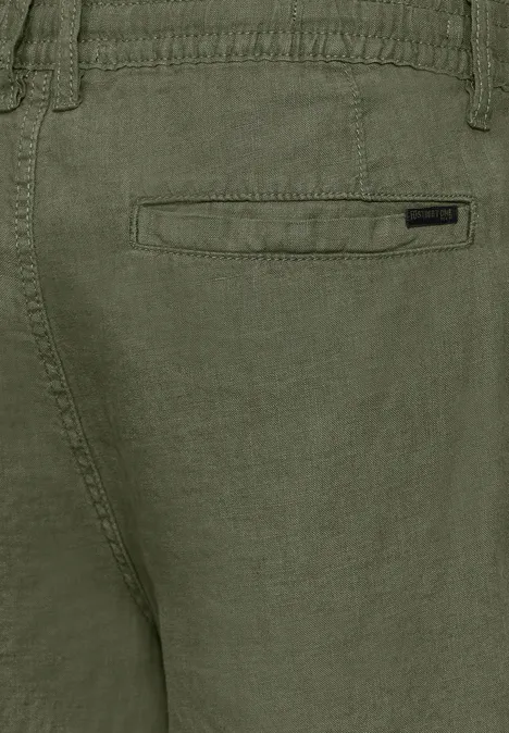 Leinen Shorts herbal green