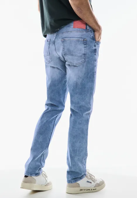 Jeansy Regular Fit Bleached light blue wash