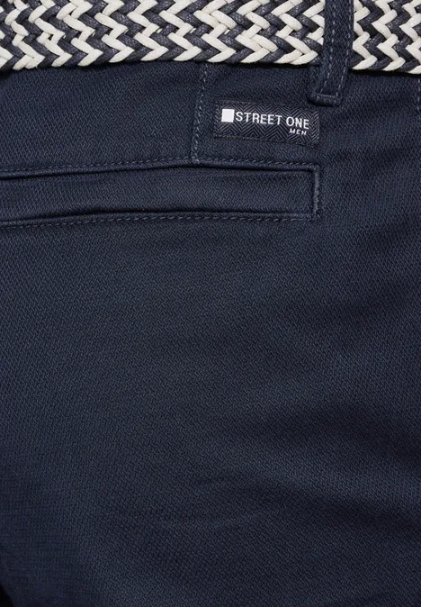 Chino Shorts mit Gürtel dark maritime blue
