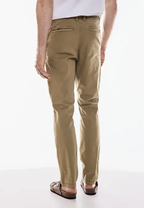Chino léger en coton dark beach sand