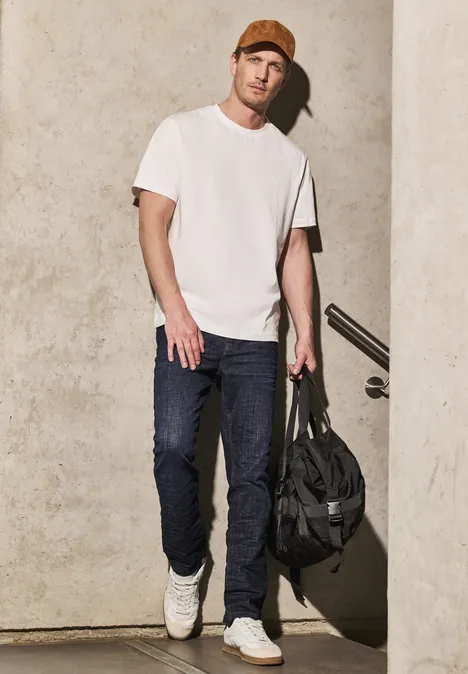 Jeans im Slim Fit dark blue rinsed wash