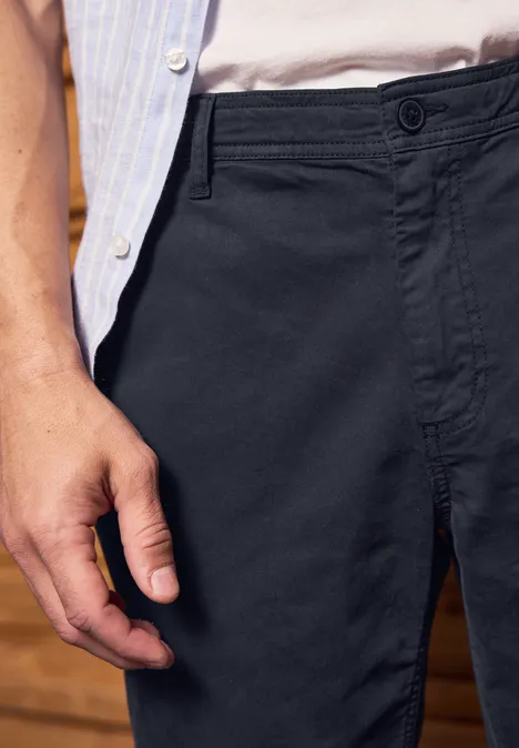 Klassieke chino night blue