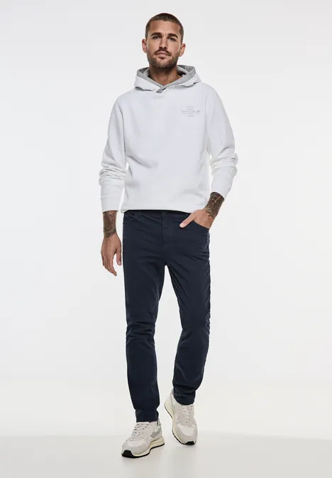 Gestructureerde broek night blue