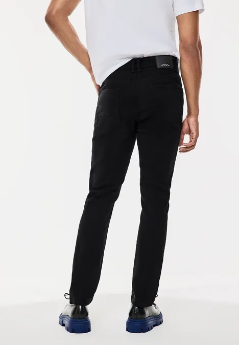 Jeansy o kroju Regular Fit clean black