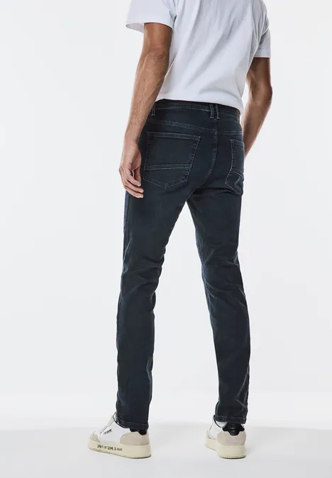 Jeans à la coupe skinny blue overdyed black