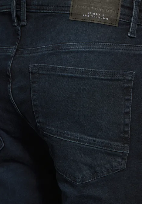 Jeans à la coupe skinny blue overdyed black