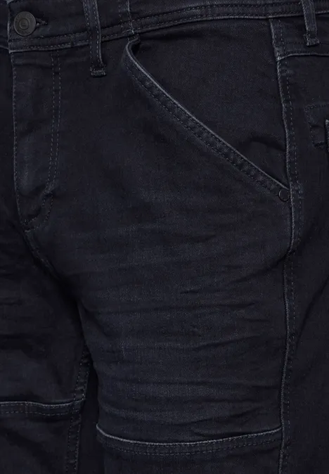 Jeansy o kroju Regular Fit blue overdyed black