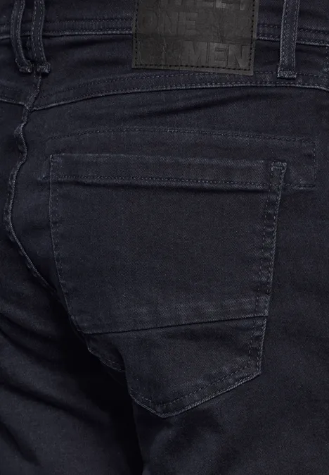Jeansy o kroju Regular Fit blue overdyed black