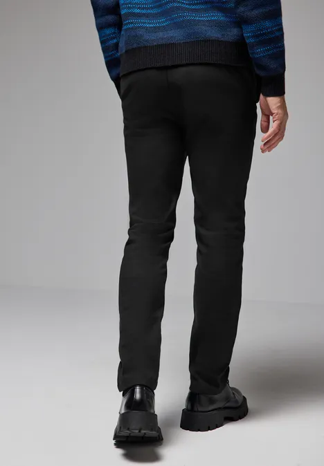 Chino en laine Black