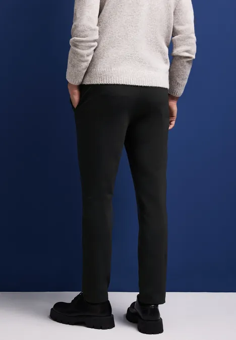 Chino en jersey Black