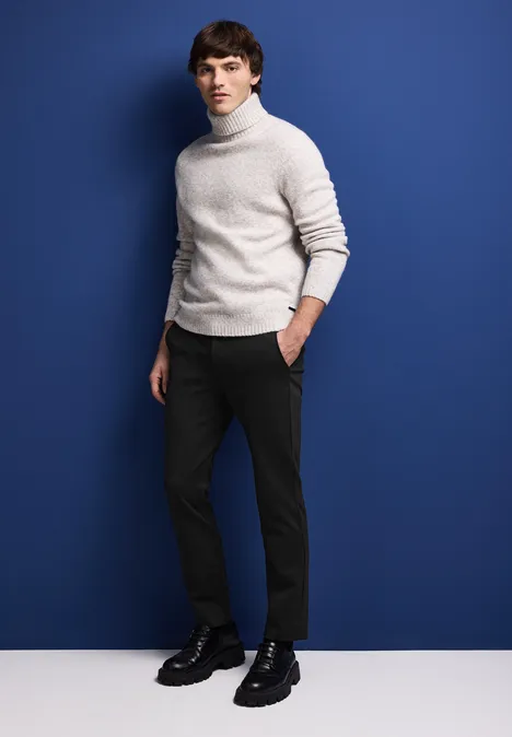 Chino en jersey Black