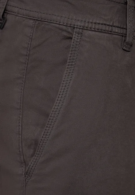 Relaxed gesneden cargo broek dark brown