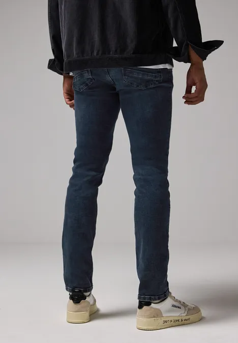Jeansy Slim Fit blue overdyed black