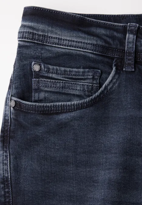 Jeansy Slim Fit blue overdyed black