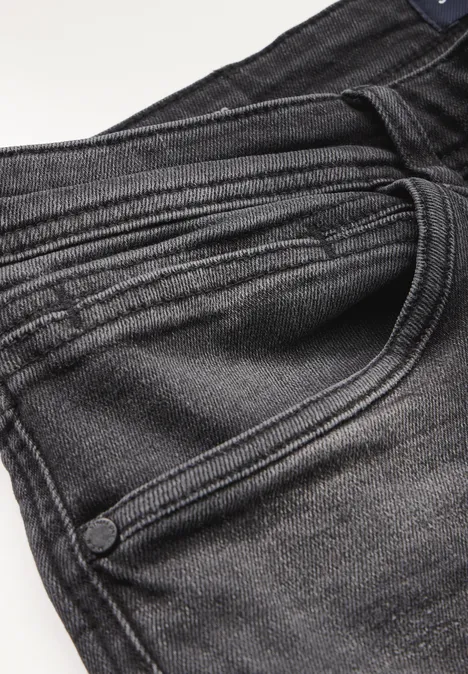 Jeansy o kroju Regular Fit black random wash