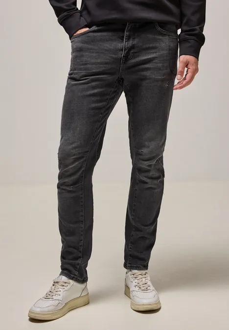 Jeansy o kroju Regular Fit black random wash