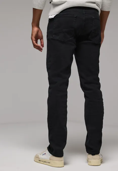 Jeansy o kroju Regular Fit clean black