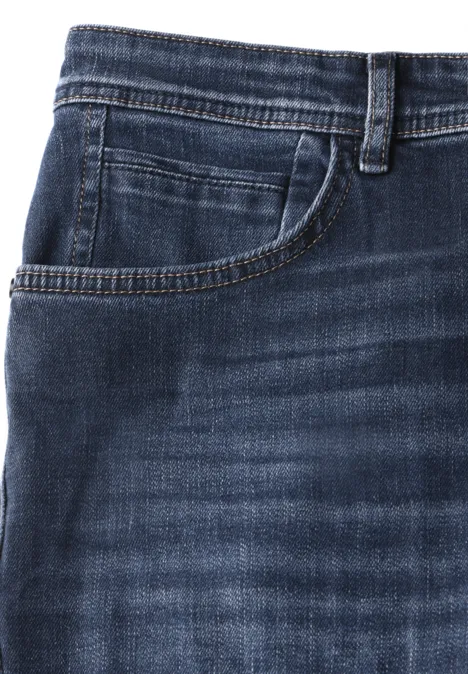 Jeans à la coupe régulière dark blue coated