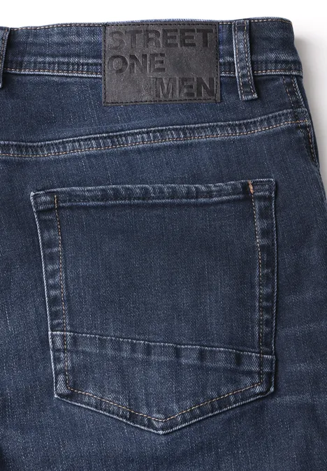 Jeans à la coupe régulière dark blue coated