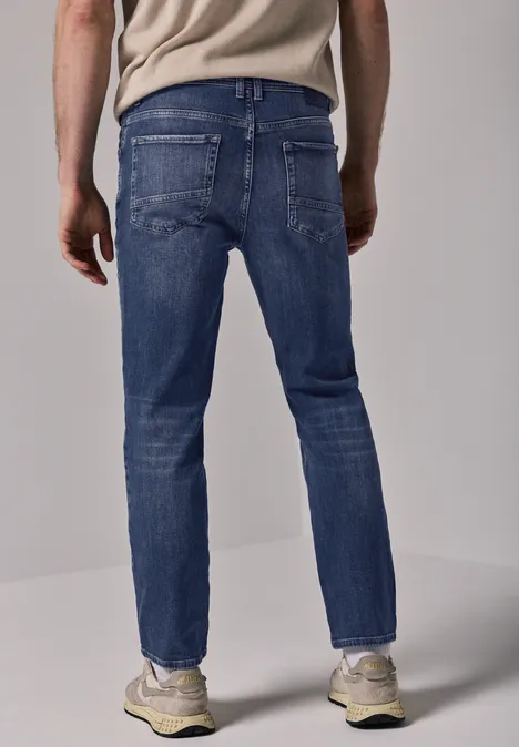 Jeans im Slim Fit indigo blue random wash