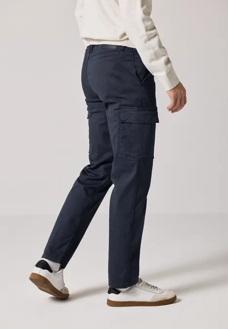 Relaxed gesneden cargo broek night blue