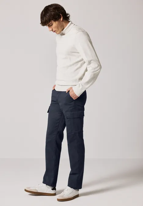 Relaxed gesneden cargo broek night blue