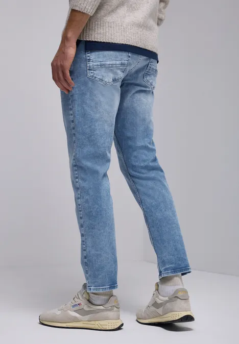 Jeansy Bleached light blue wash