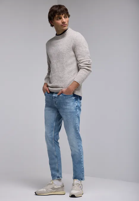 Jeansy Bleached light blue wash