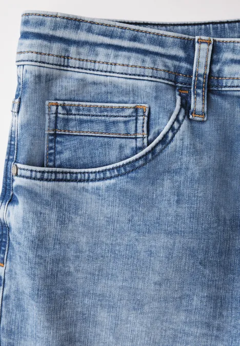 Jeansy Bleached light blue wash