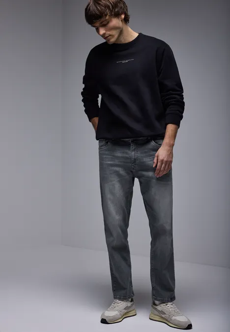 Jeansy o kroju Regular Fit ice grey wash
