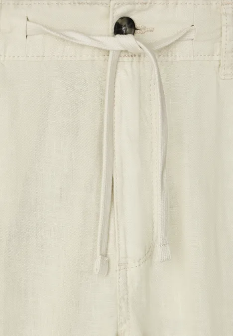 Relaxed Fit linnen chino beach stone