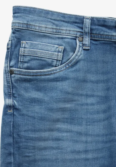 Jeansy Slim Fit soft greencast random wash