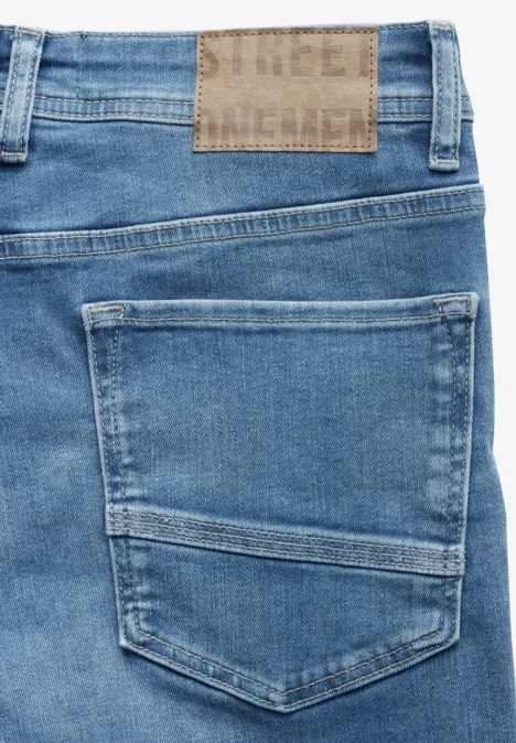 Jeansy Slim Fit soft greencast random wash