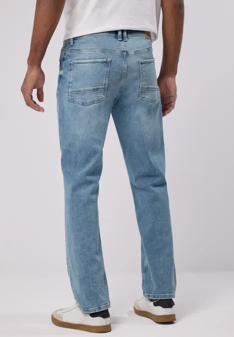 Jeansy o kroju Regular Fit light blue random wash
