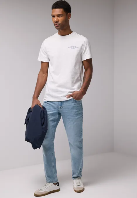 Jeansy o kroju Regular Fit light blue random wash
